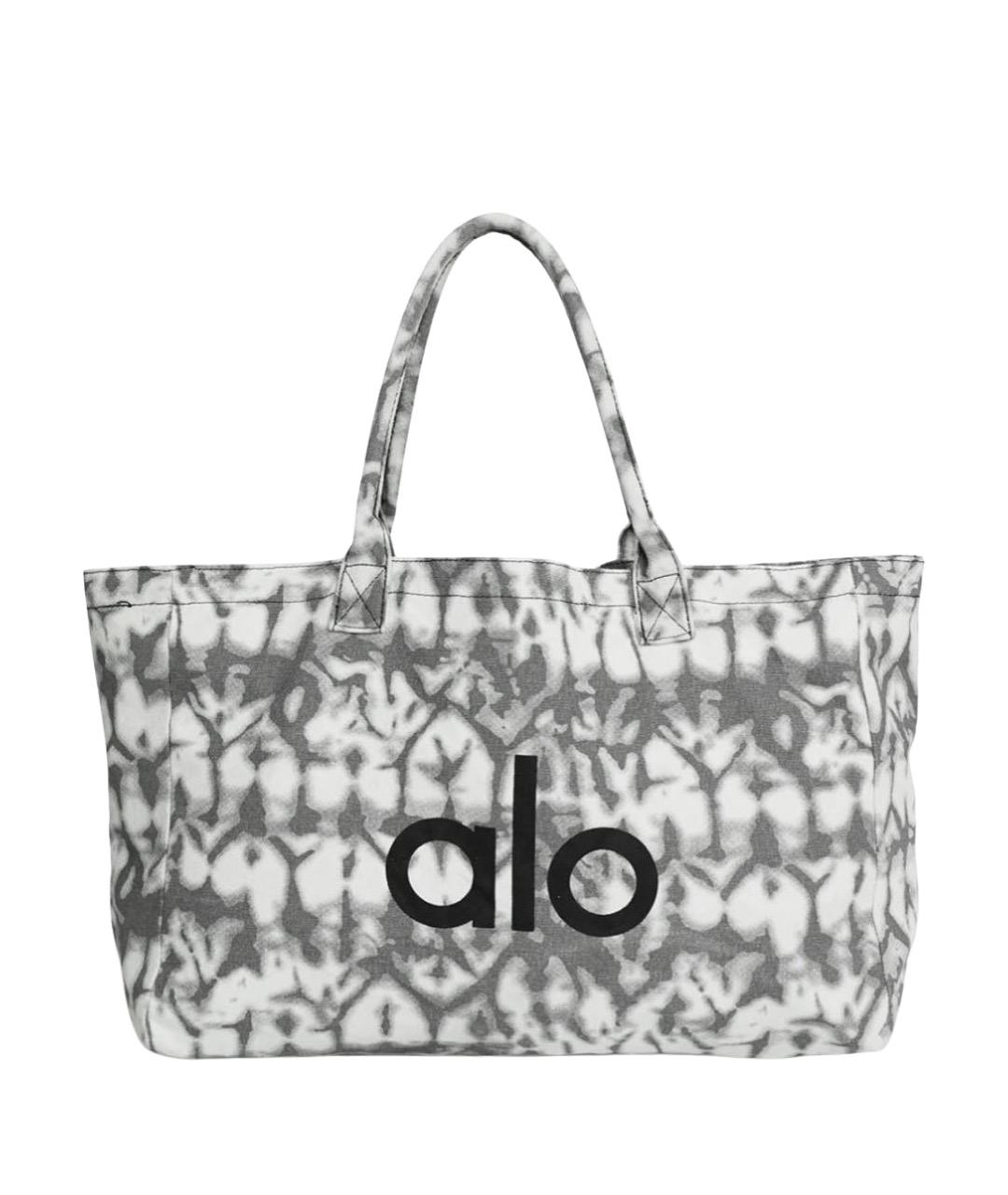 ALO YOGA Антрацитовая тканевая дорожная/спортивная сумка, фото 1