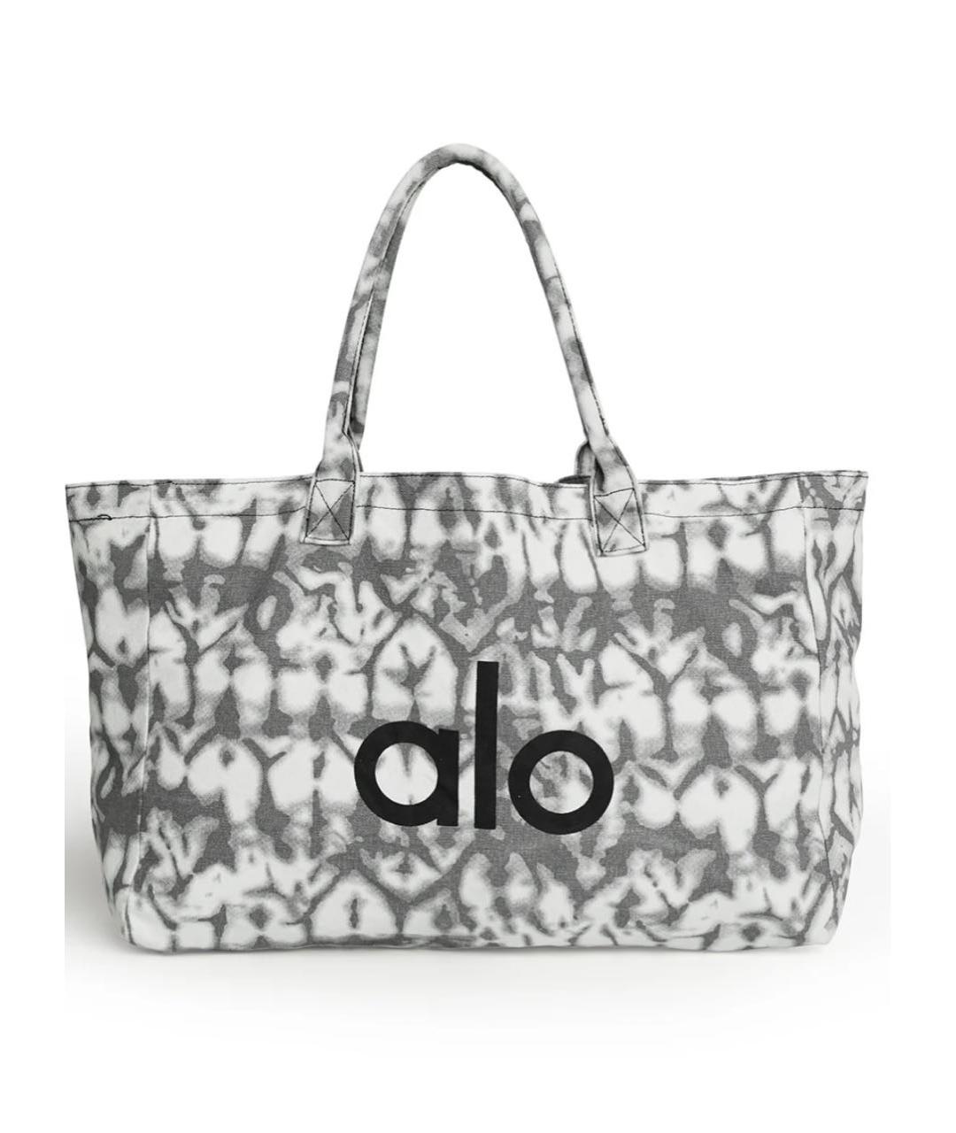 ALO YOGA Антрацитовая тканевая дорожная/спортивная сумка, фото 4