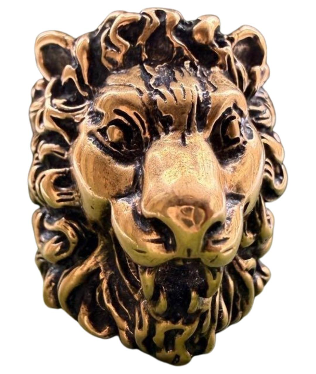 GUCCI Горчичное латунное кольцо, фото 1