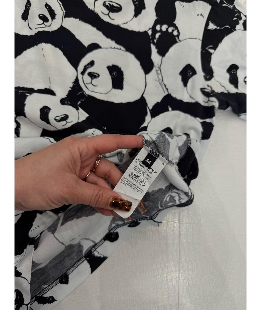 DOLCE&GABBANA Белая хлопковая футболка, фото 5