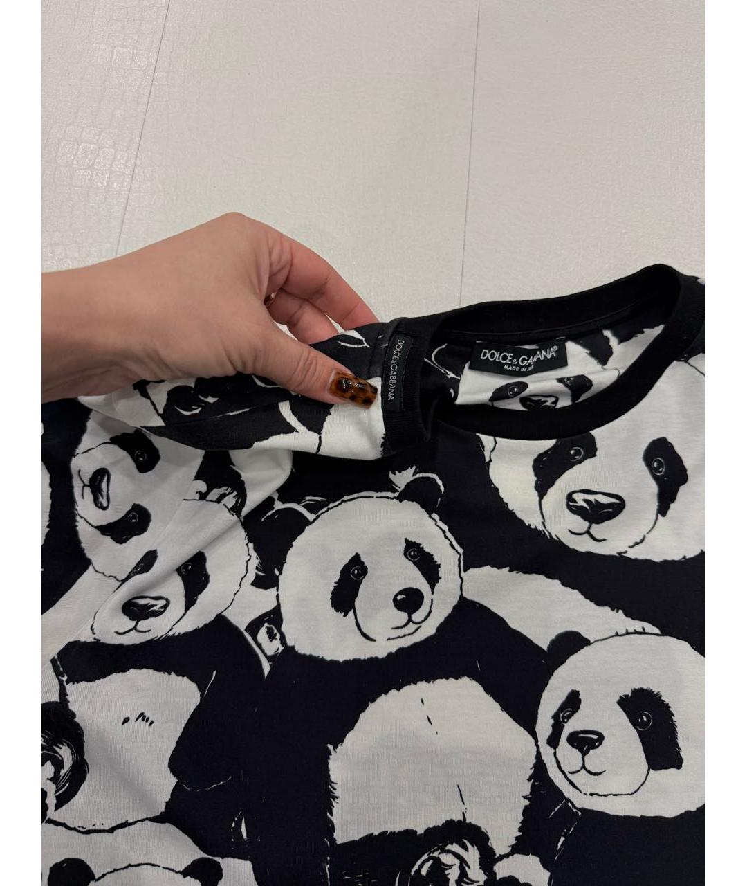 DOLCE&GABBANA Белая хлопковая футболка, фото 4
