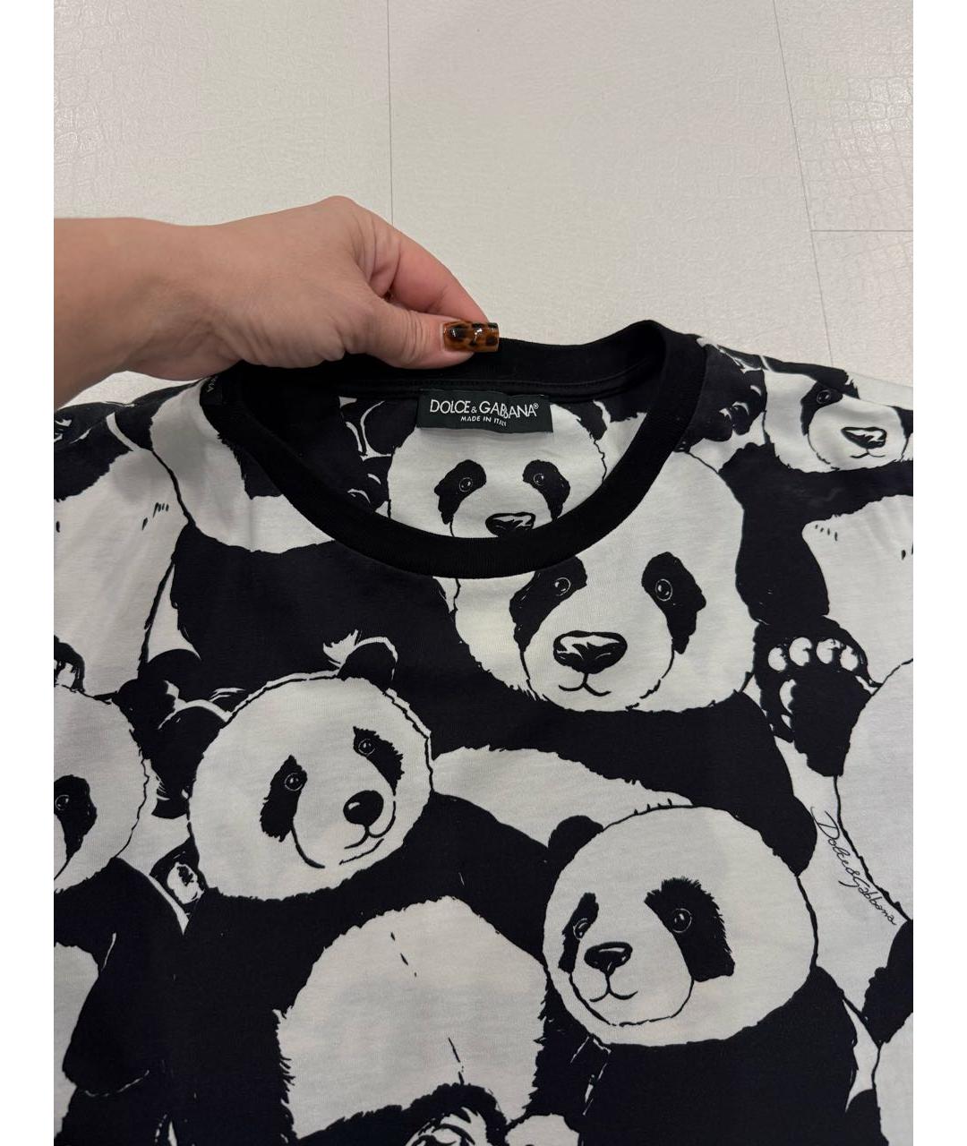 DOLCE&GABBANA Белая хлопковая футболка, фото 3