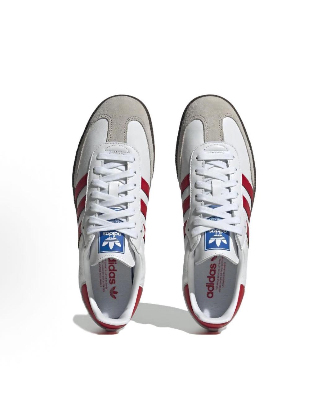 ADIDAS Красные кожаные кроссовки, фото 3