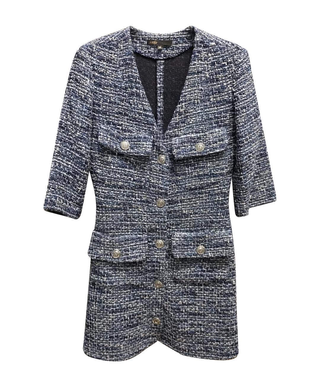 MAJE Мульти твидовое повседневное платье, фото 1