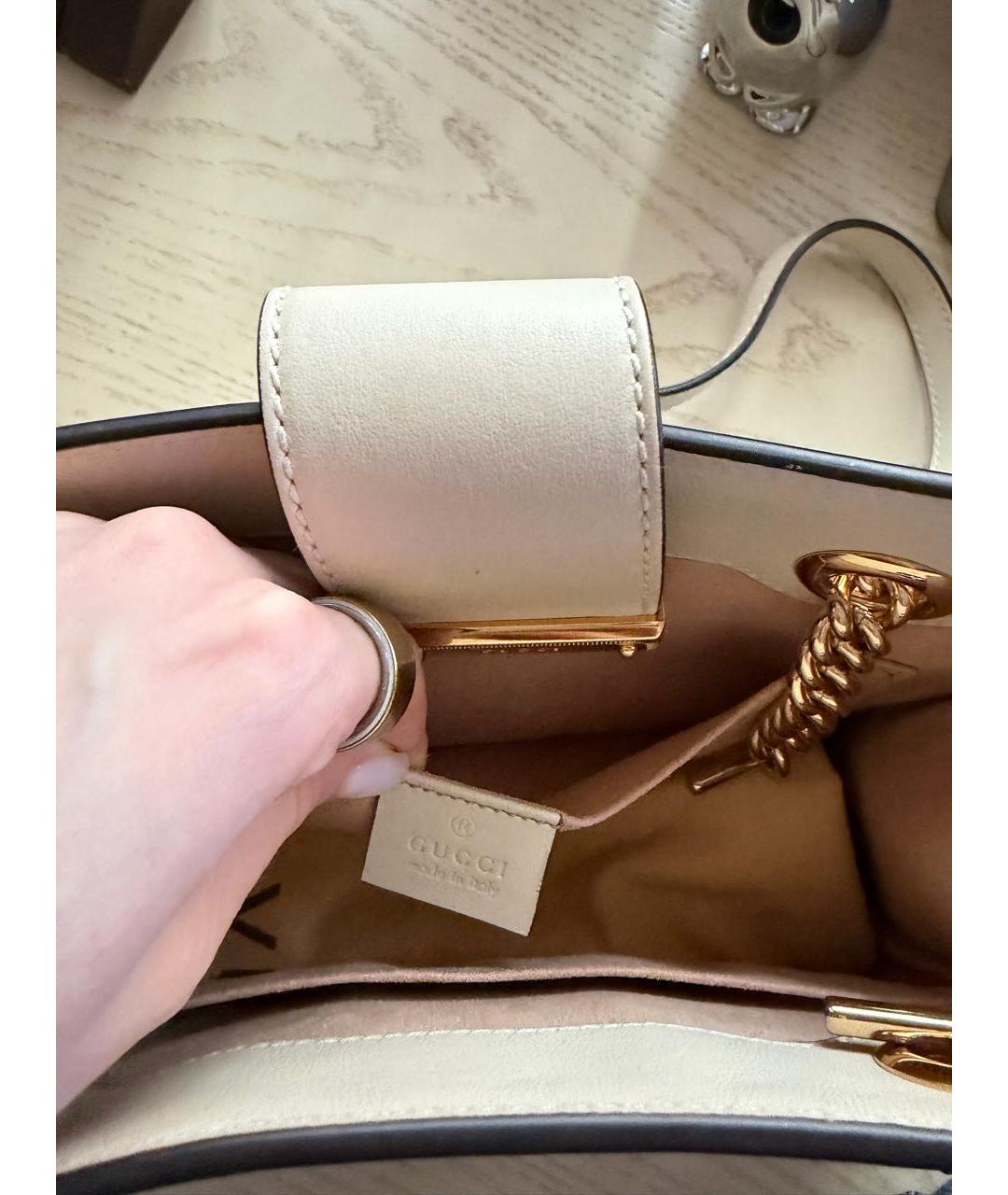 GUCCI Бежевая сумка через плечо, фото 5