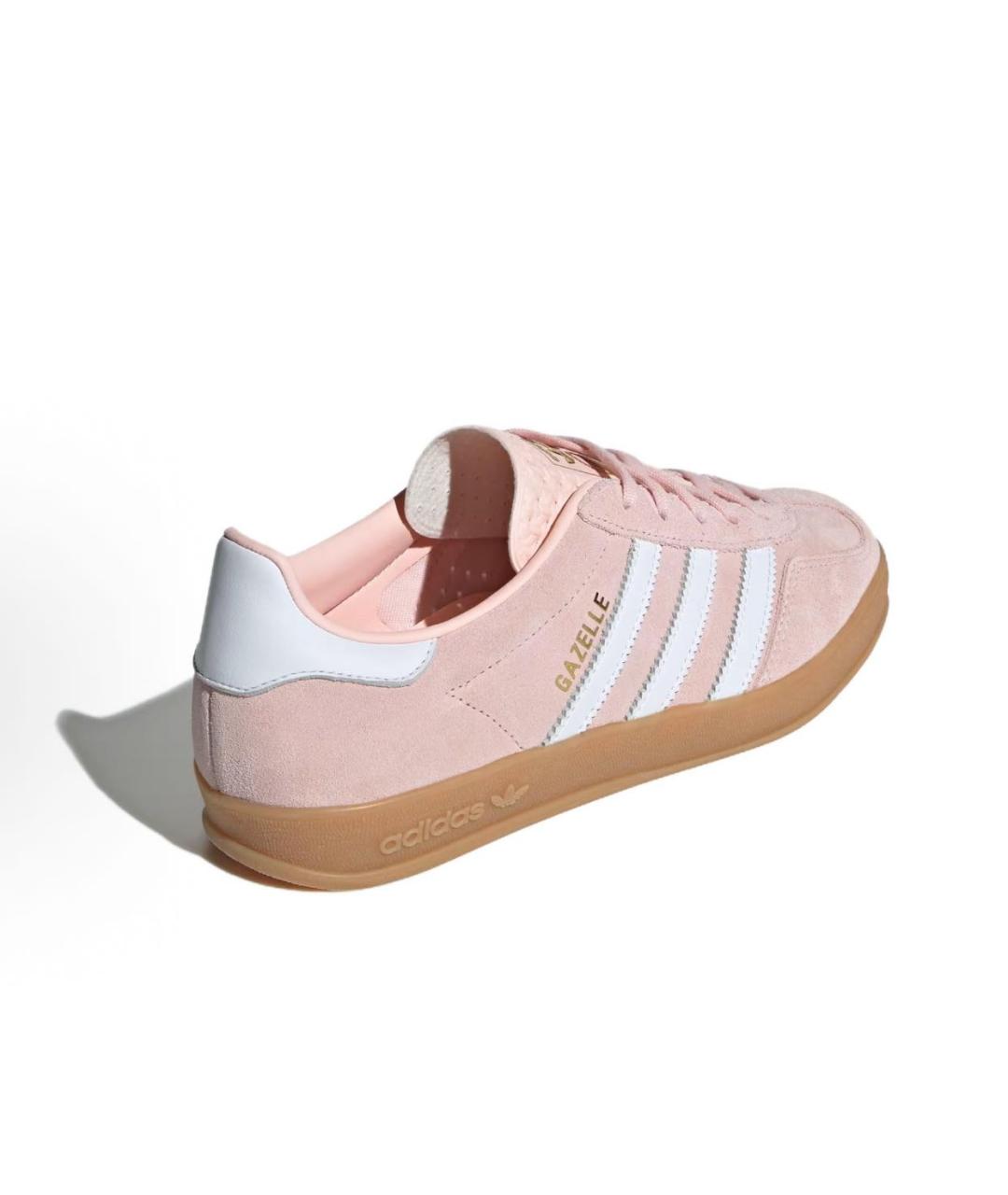 ADIDAS Розовые замшевые кроссовки, фото 4