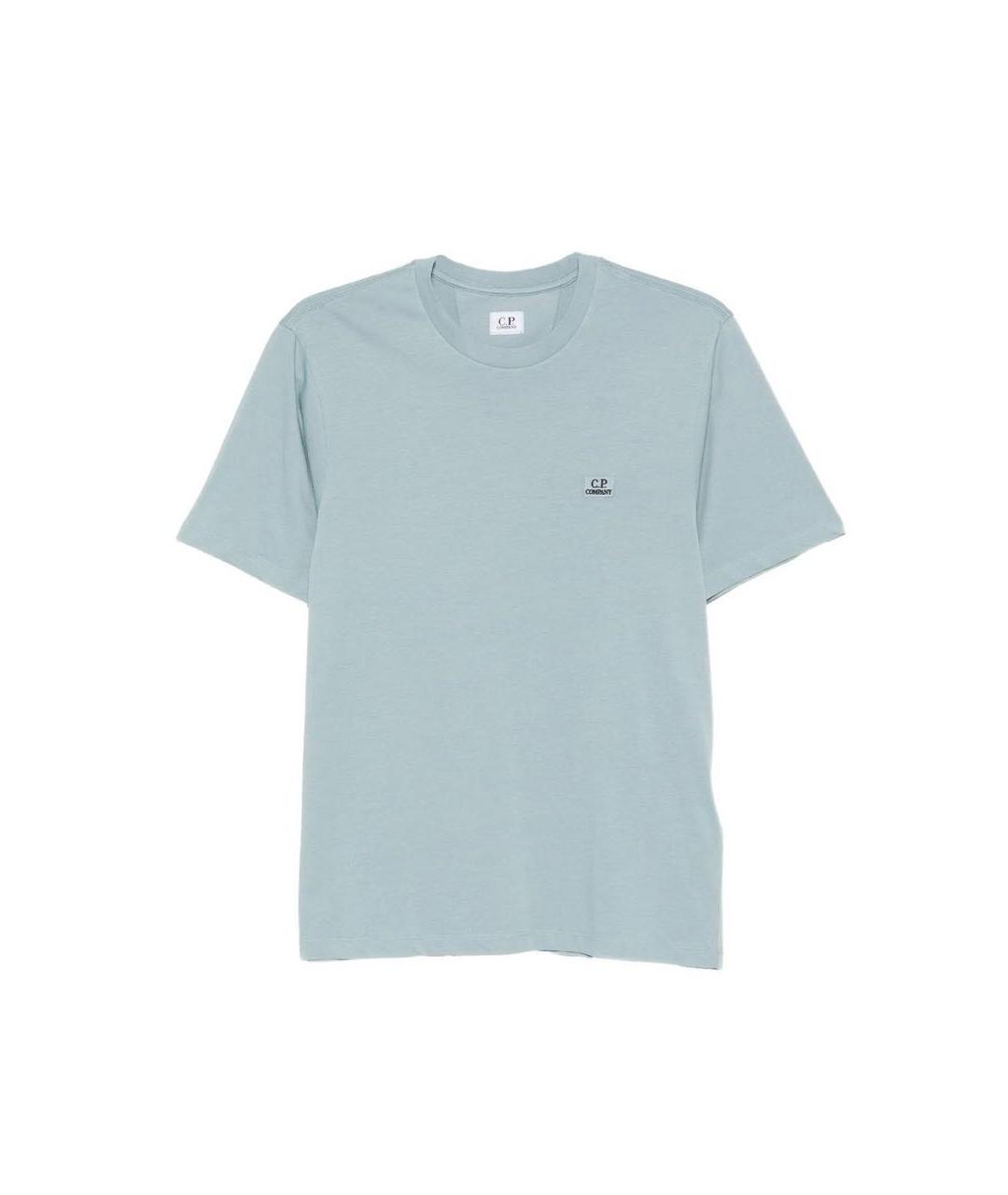 CP COMPANY Голубая хлопковая футболка, фото 5