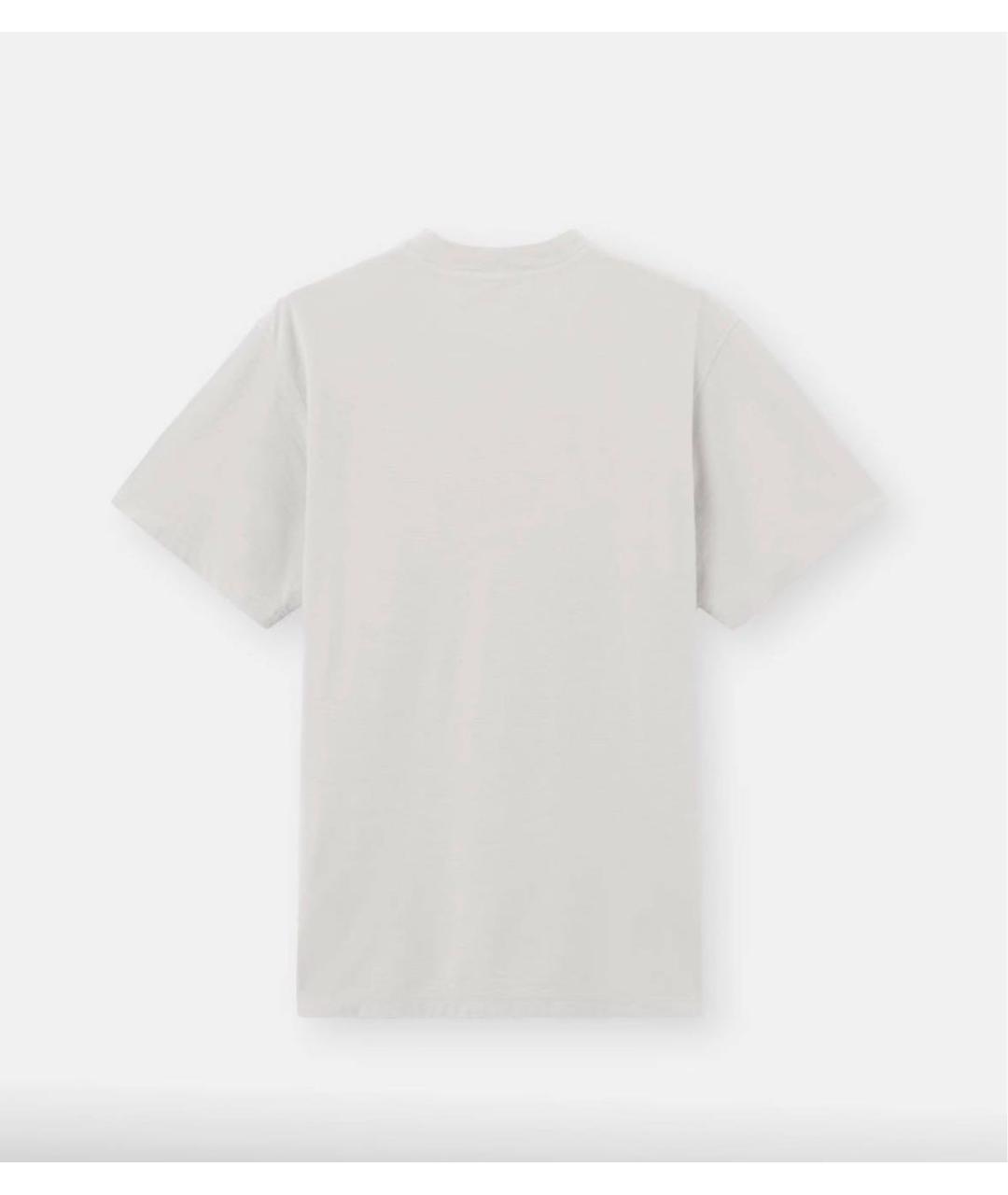 STONE ISLAND Серая хлопковая футболка, фото 2