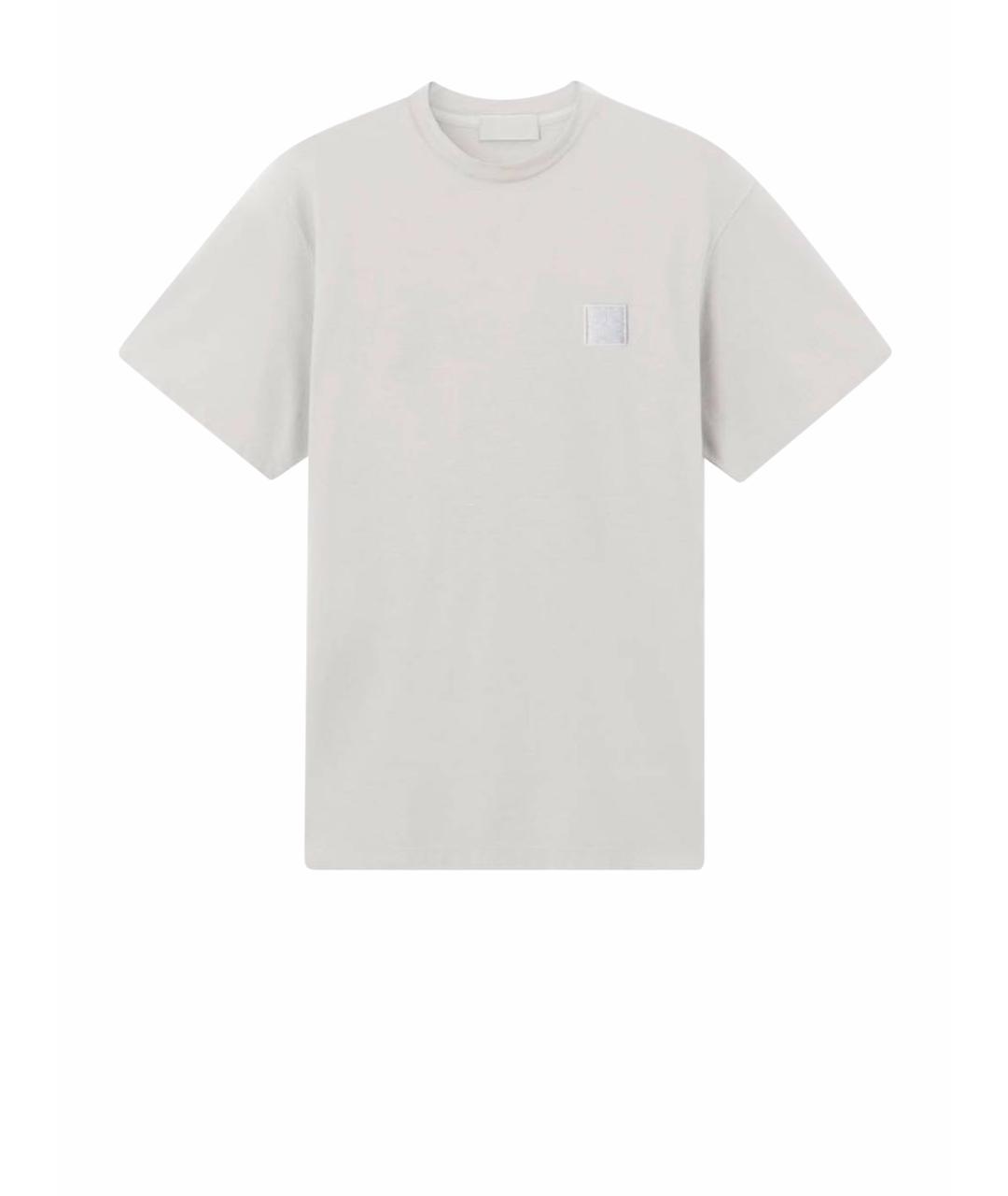 STONE ISLAND Серая хлопковая футболка, фото 6