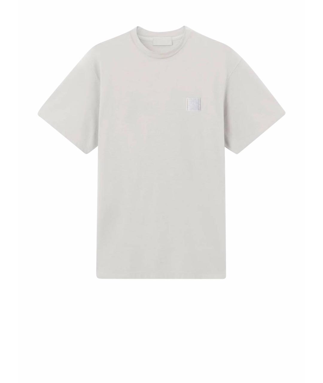 STONE ISLAND Серая хлопковая футболка, фото 1