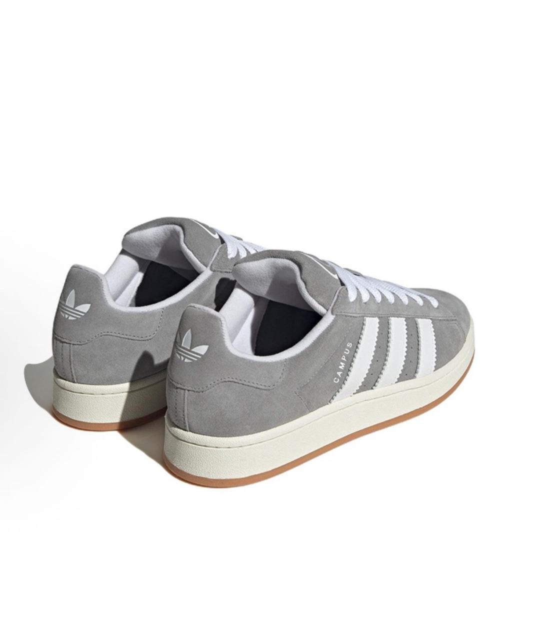 ADIDAS Серые замшевые кроссовки, фото 4