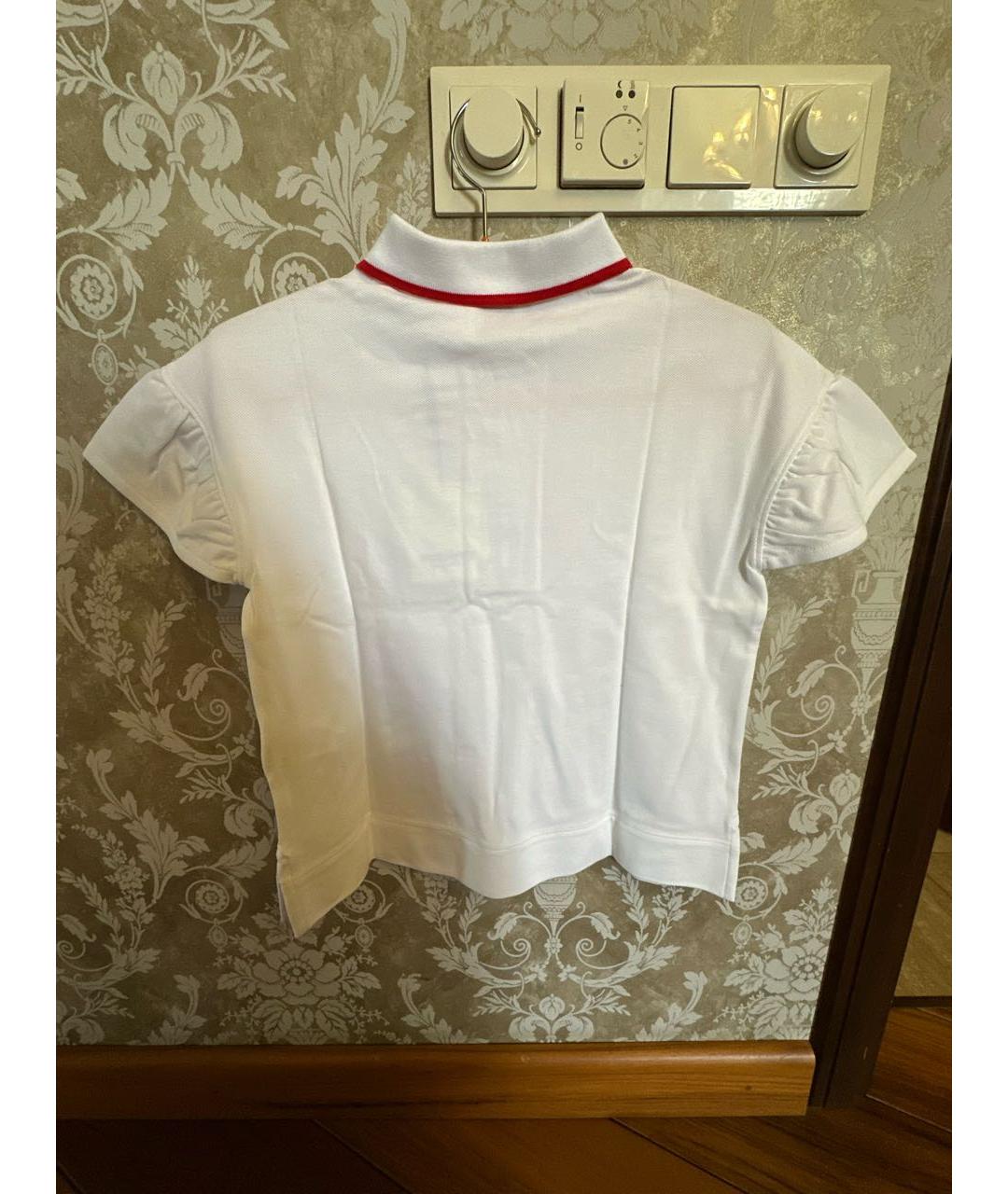 BURBERRY Белый хлопковый детская футболка / топ, фото 2