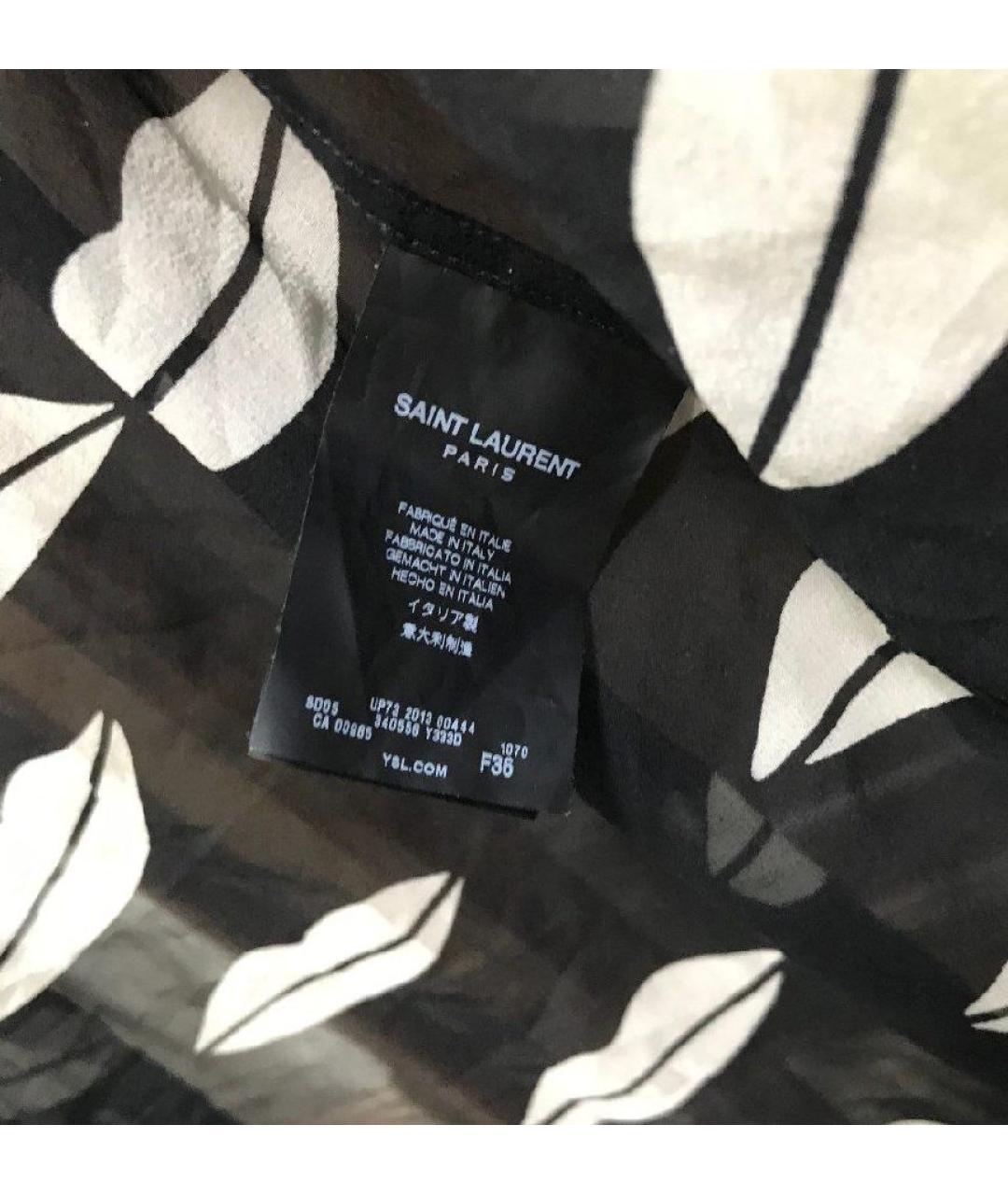 SAINT LAURENT Шелковая блузы, фото 4