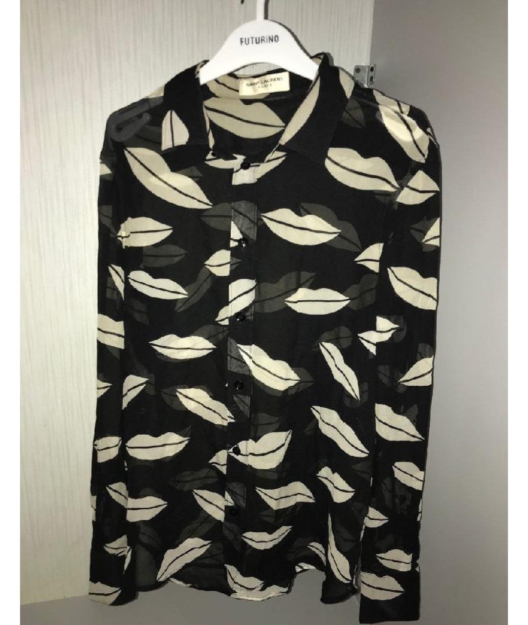 SAINT LAURENT Шелковая блузы, фото 6