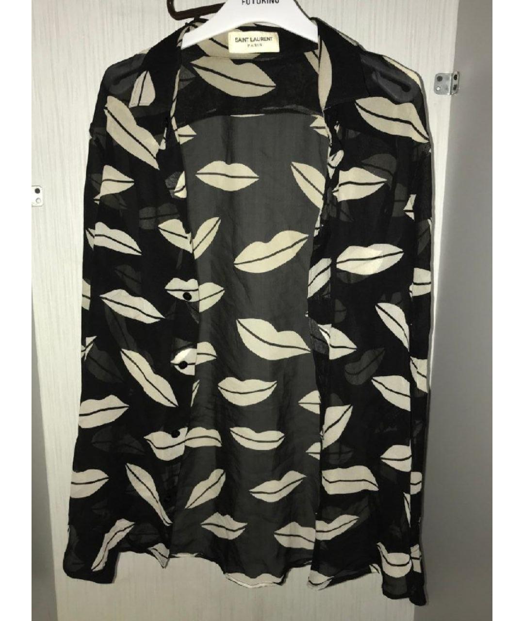 SAINT LAURENT Шелковая блузы, фото 2