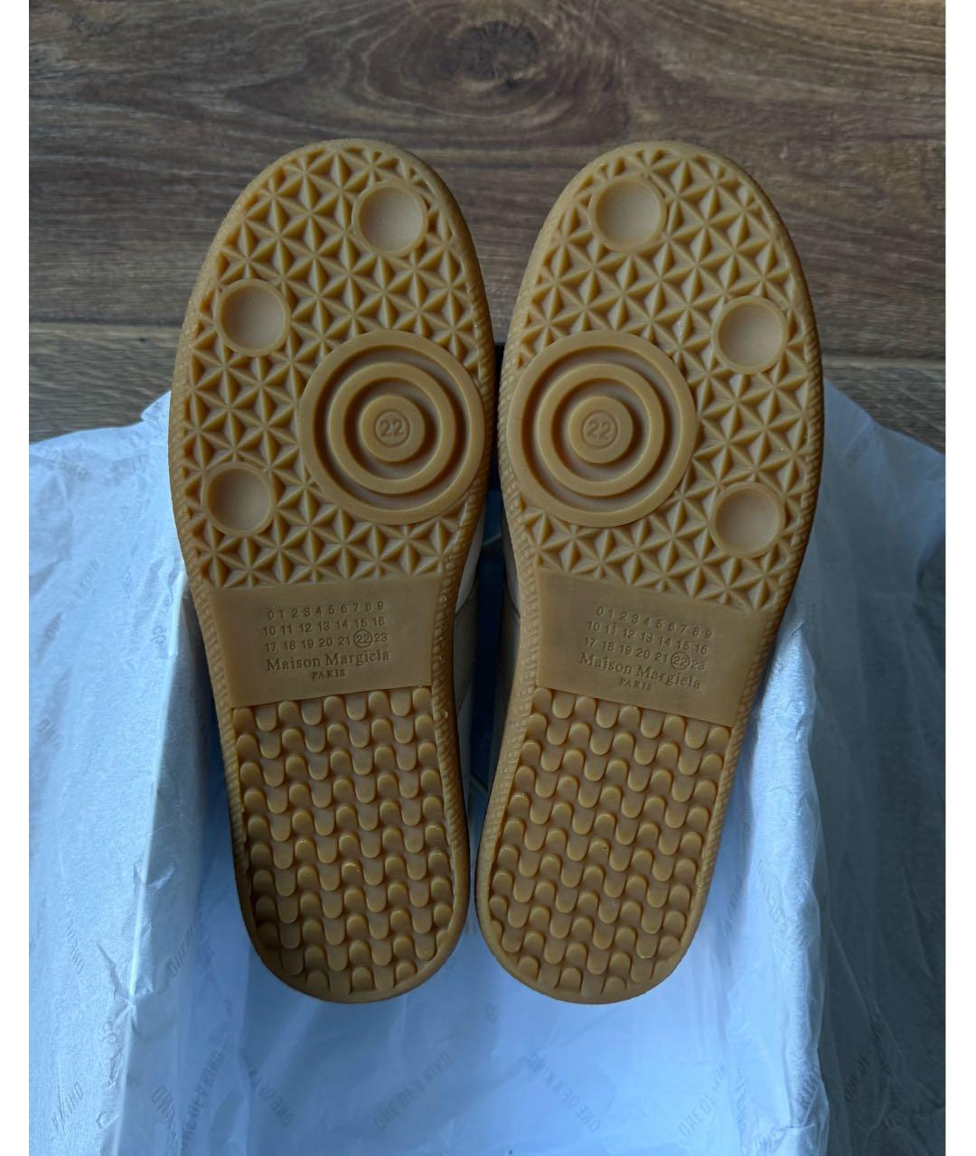 MAISON MARGIELA Белые кожаные кеды, фото 7