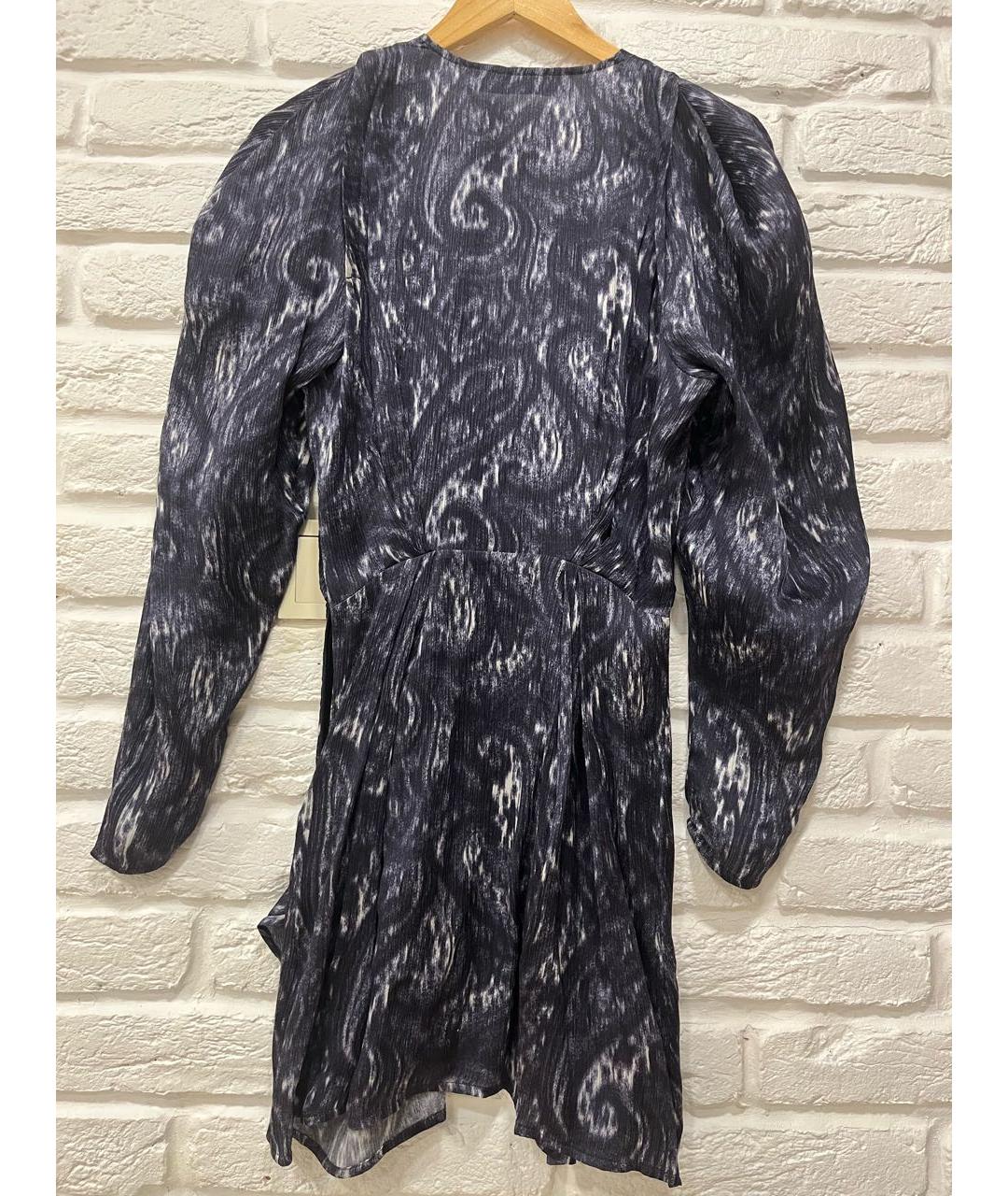 IRO Антрацитовое шелковое коктейльное платье, фото 2