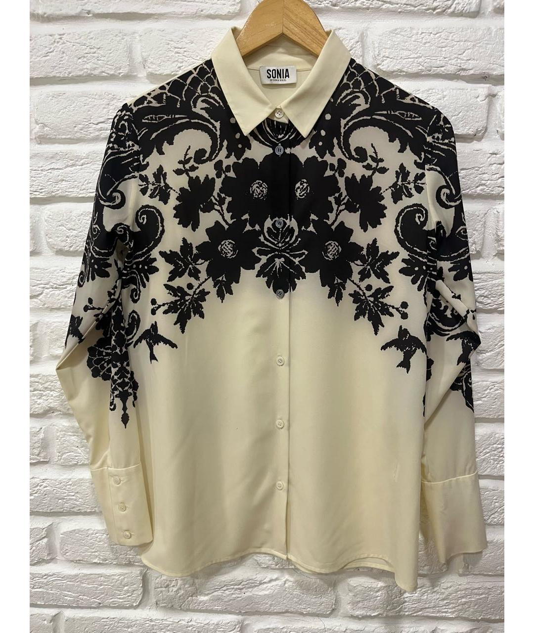 SONIA RYKIEL Бежевая полиэстеровая блузы, фото 5