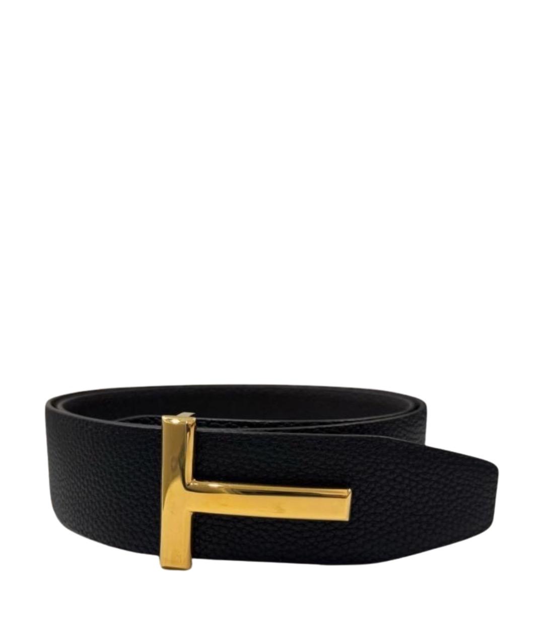 TOM FORD Черный кожаный ремень, фото 5