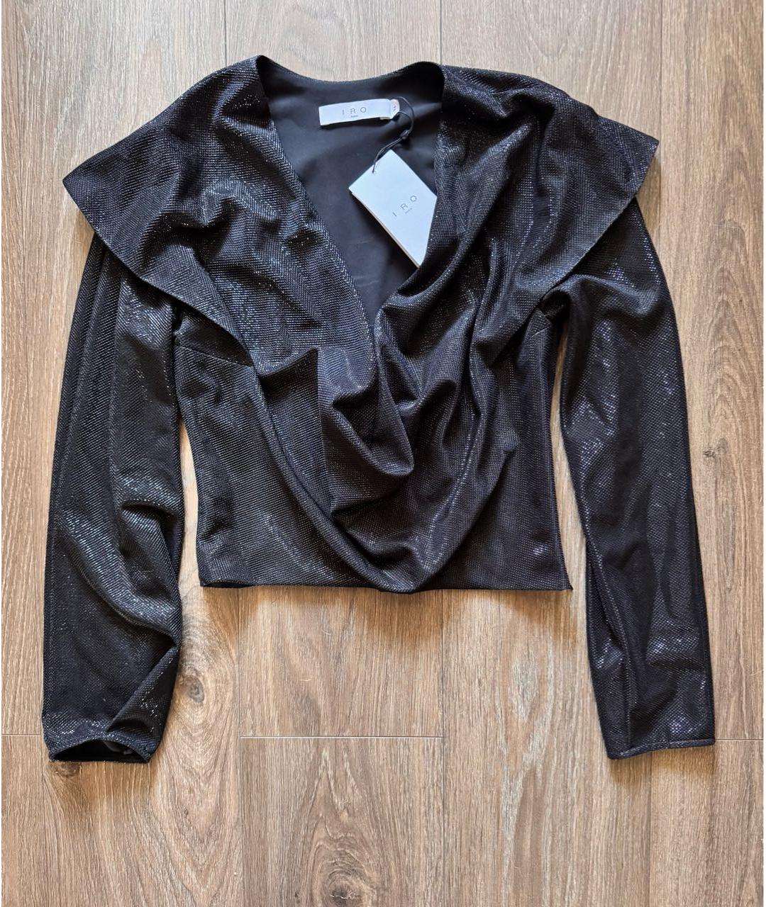 IRO Черная полиэстеровая блузы, фото 4