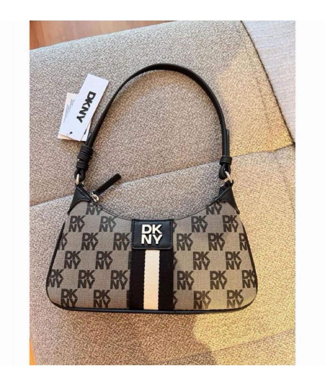 DKNY Бежевая сумка через плечо, фото 4