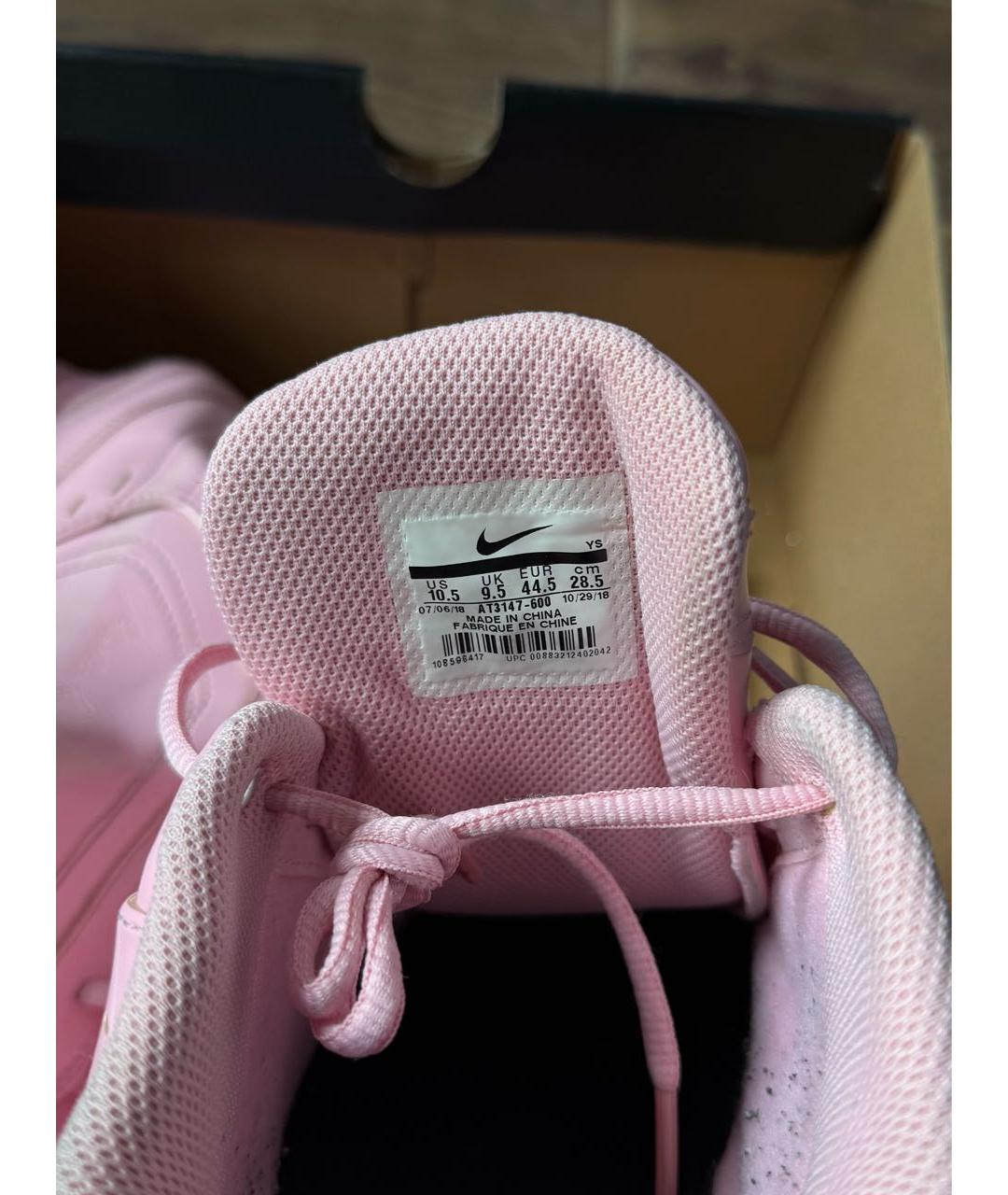 MARTINE ROSE Розовые кожаные низкие кроссовки / кеды, фото 5