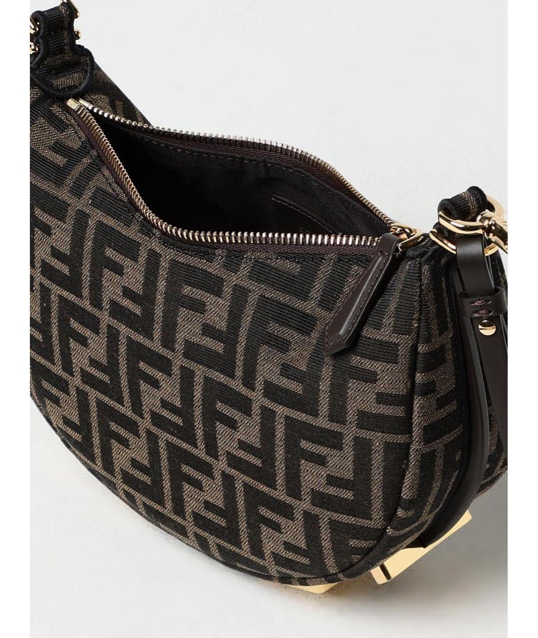 FENDI Коричневая сумка через плечо, фото 2