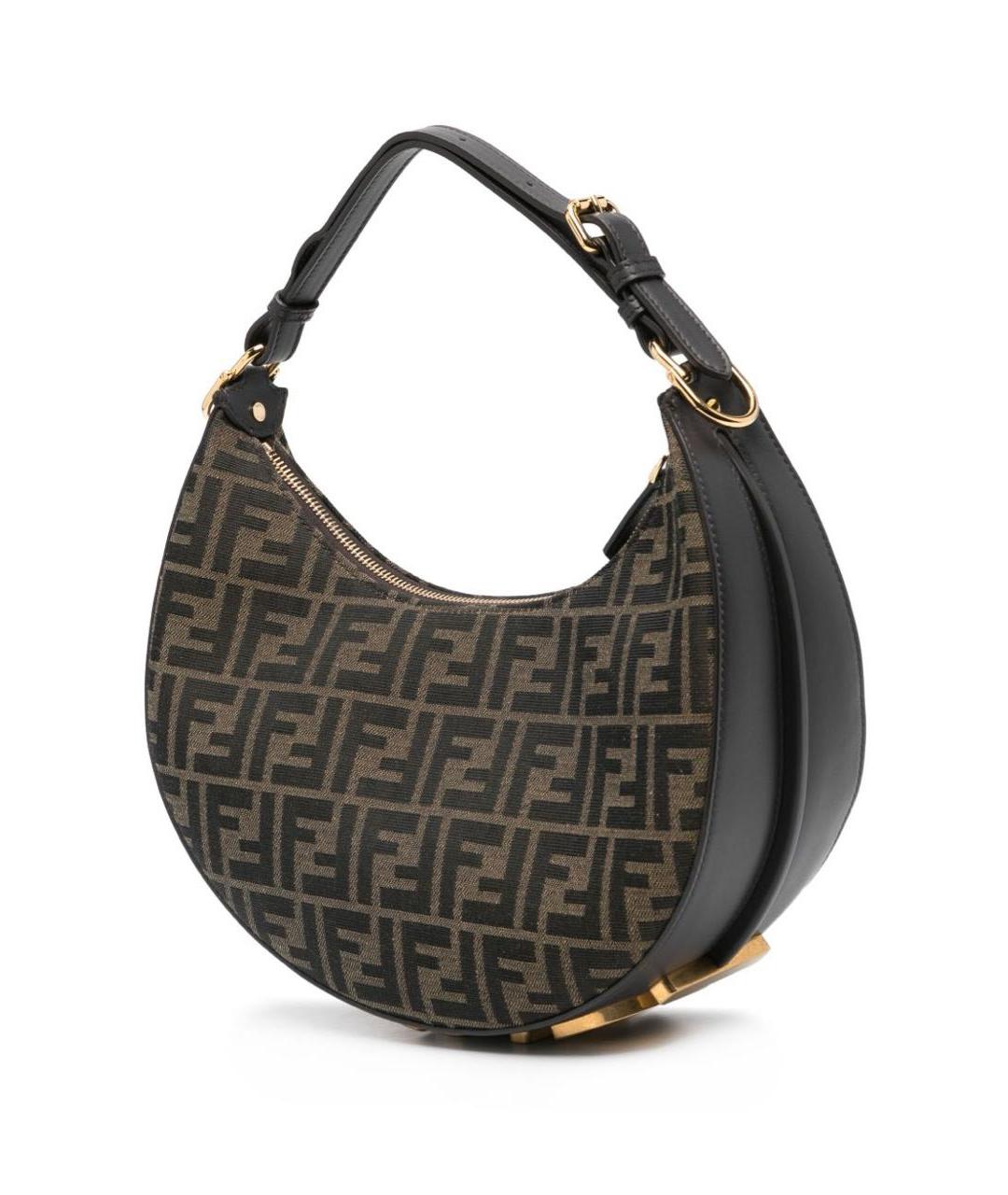 FENDI Коричневая сумка через плечо, фото 4