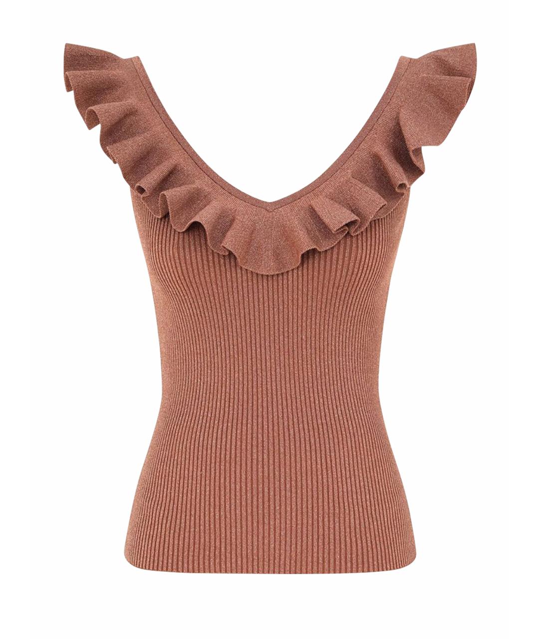 ZIMMERMANN Бордовый вискозный костюм с юбками, фото 1