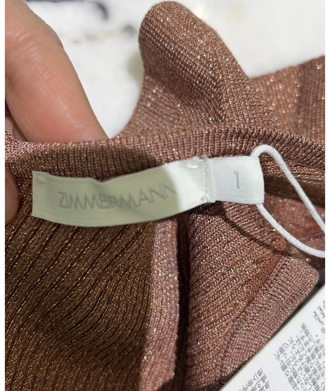 ZIMMERMANN Бордовый вискозный костюм с юбками, фото 4