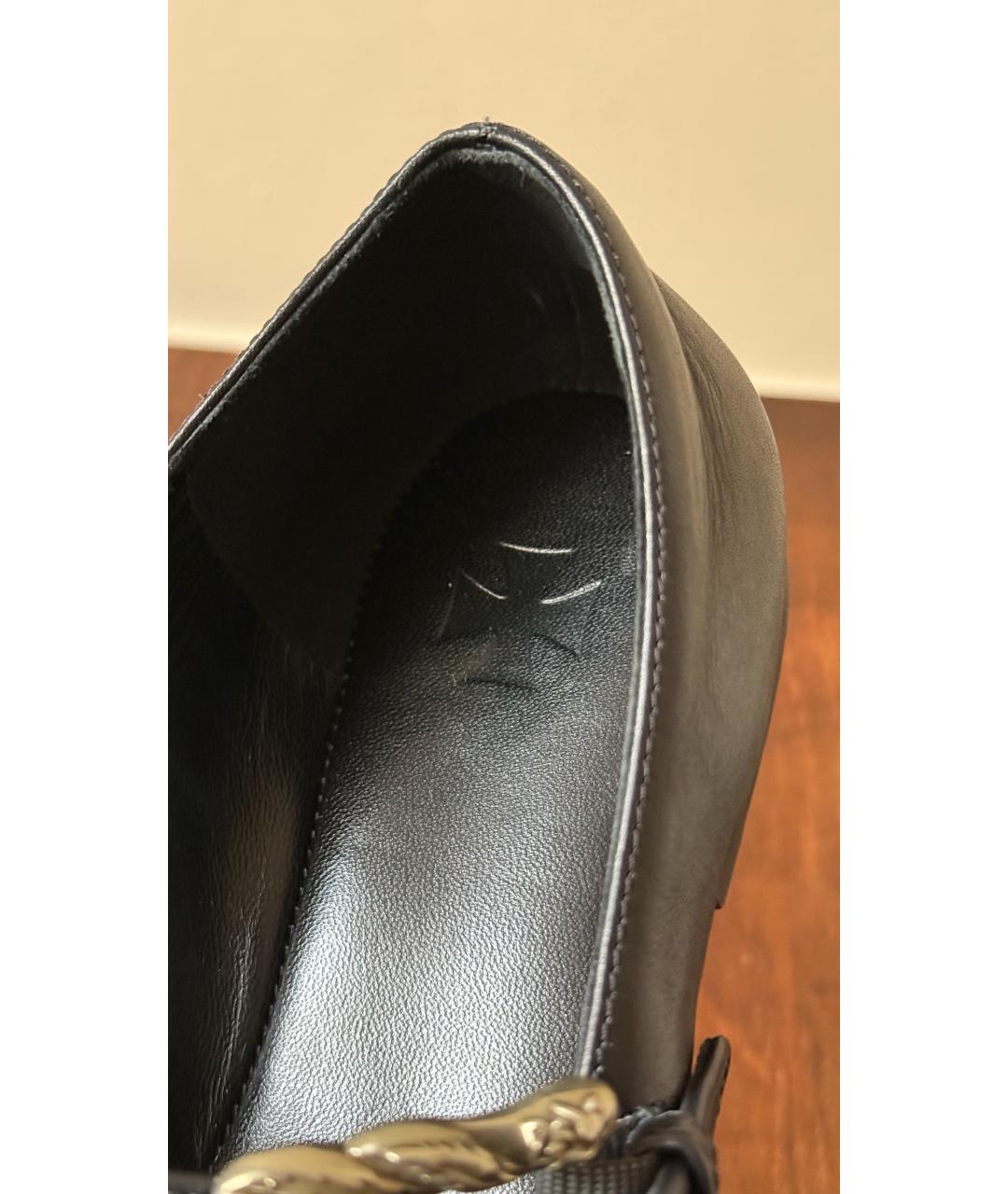 Enfants Riches Déprimés Черные кожаные балетки, фото 8