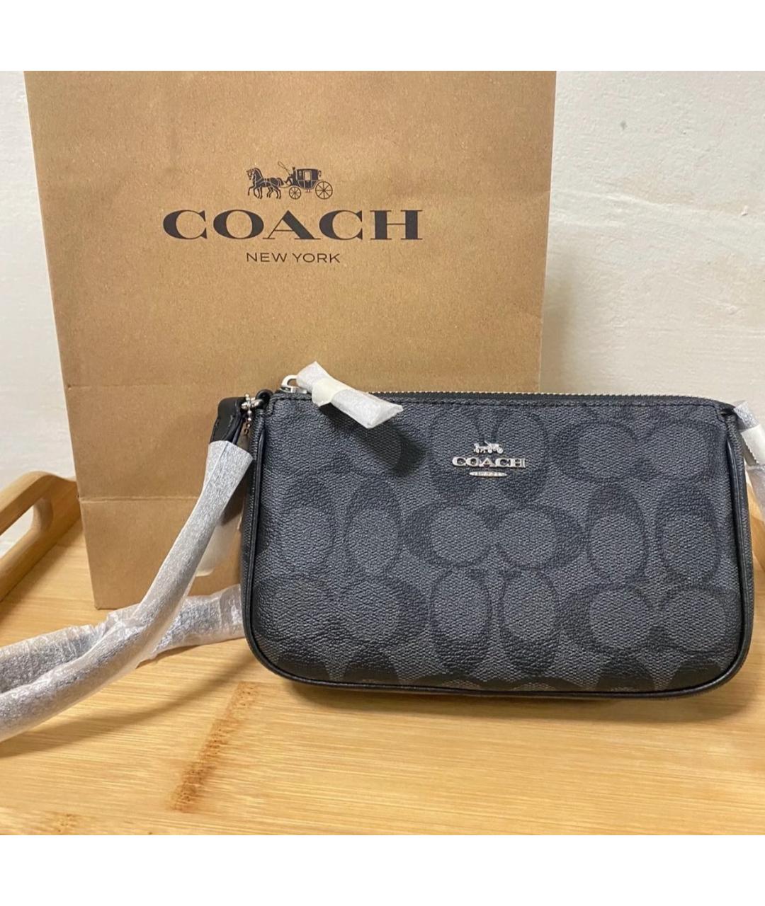 COACH Серая сумка через плечо, фото 5