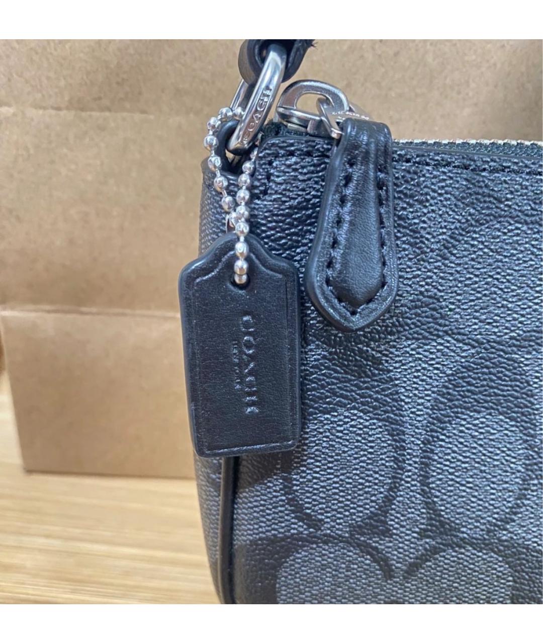 COACH Серая сумка через плечо, фото 7