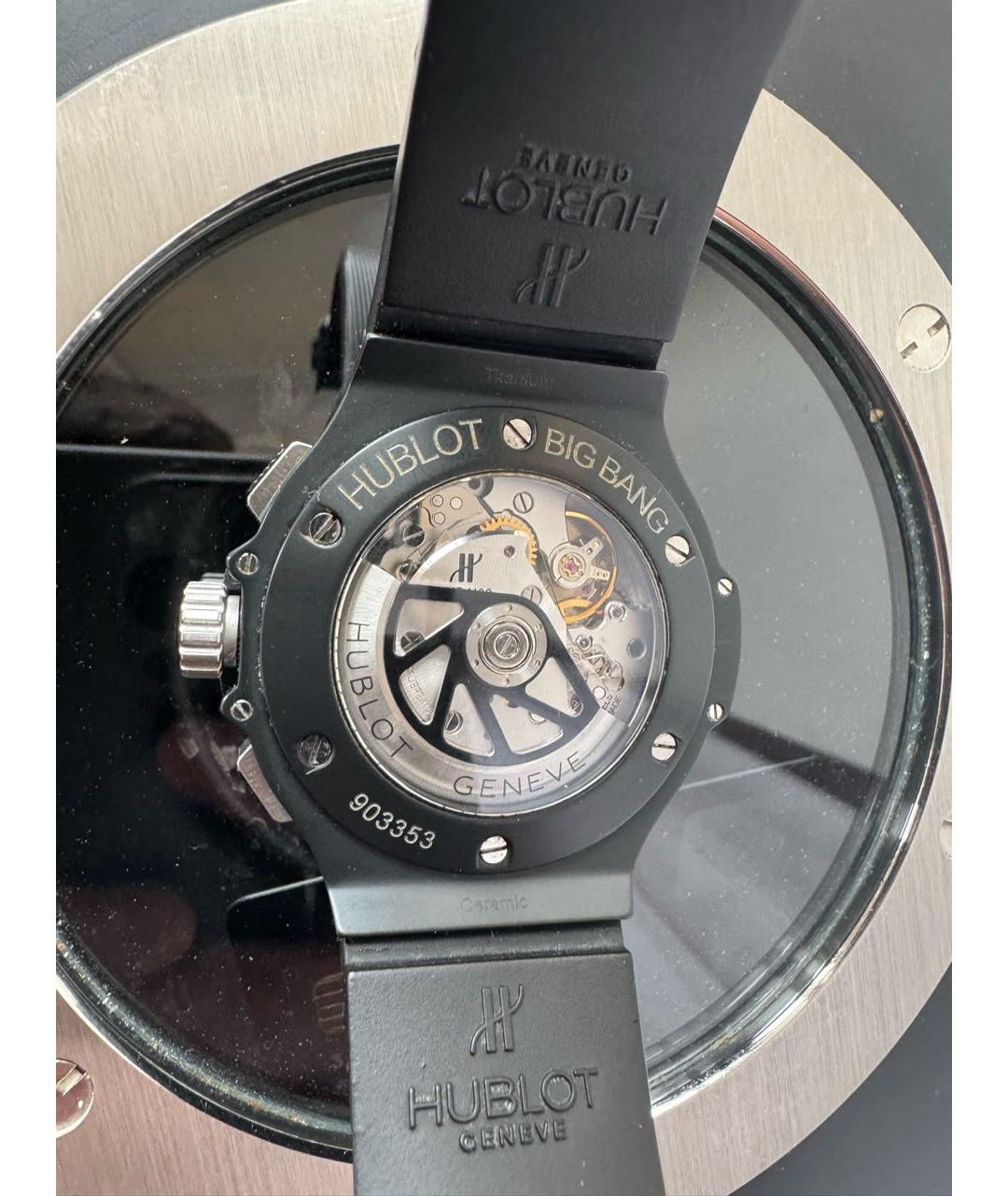 HUBLOT Черные керамические часы, фото 2