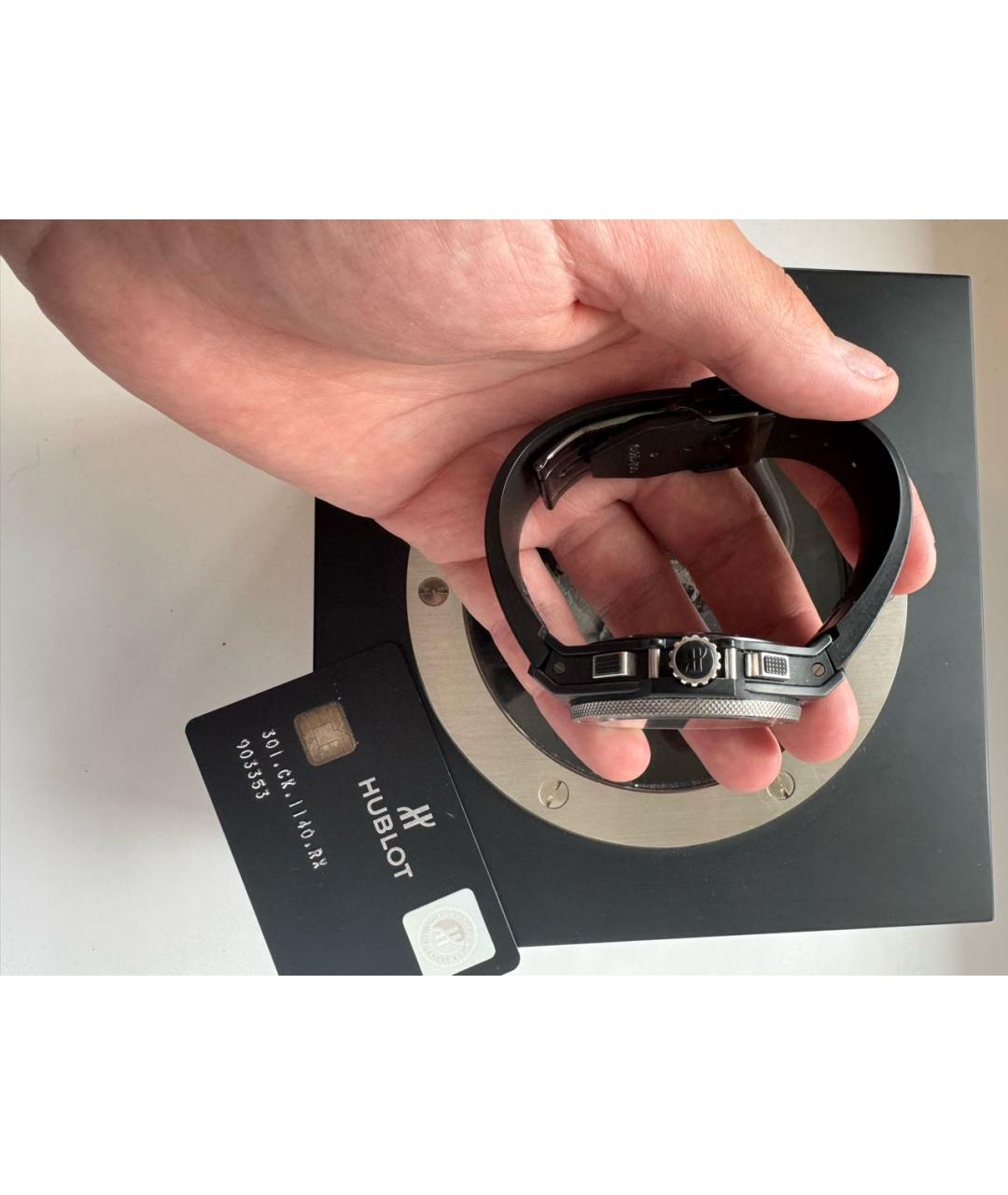 HUBLOT Черные керамические часы, фото 3