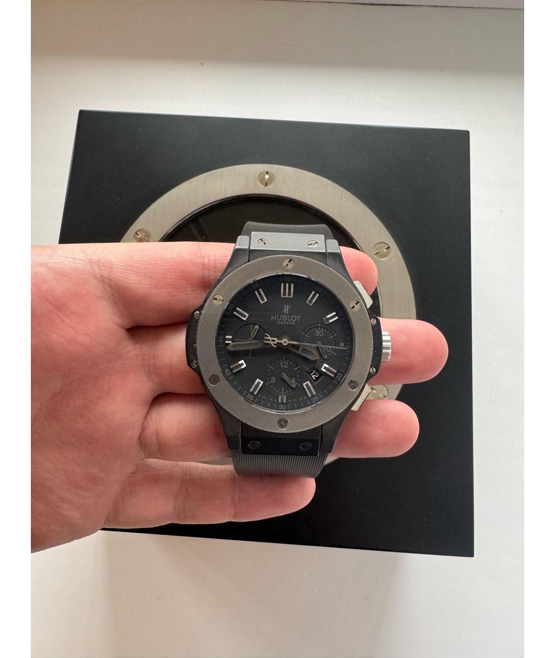 HUBLOT Черные керамические часы, фото 8