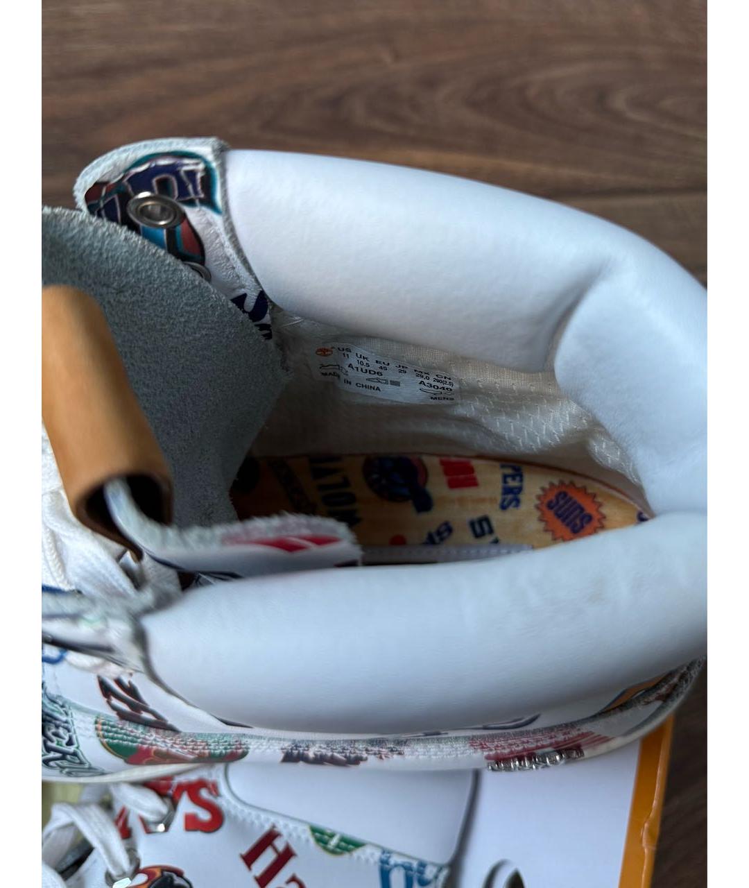 TIMBERLAND Белые кожаные высокие ботинки, фото 7