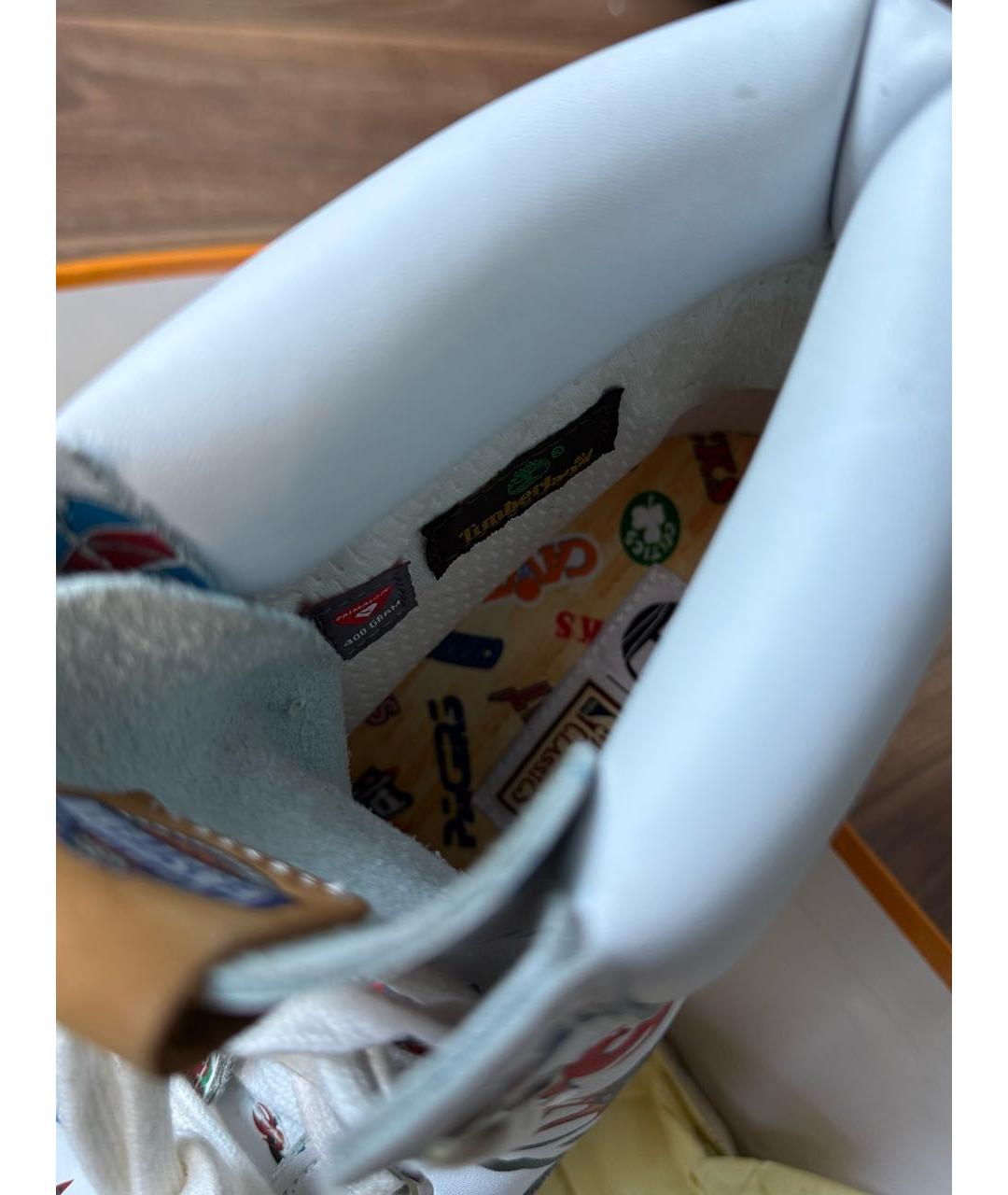 TIMBERLAND Белые кожаные высокие ботинки, фото 6