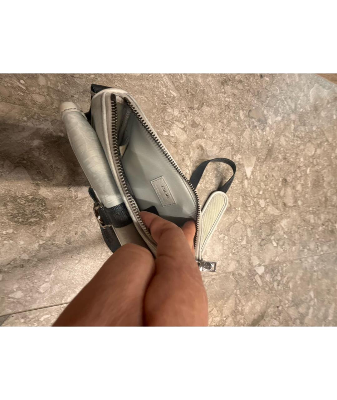 CHRISTIAN DIOR Серая сумка на плечо, фото 4