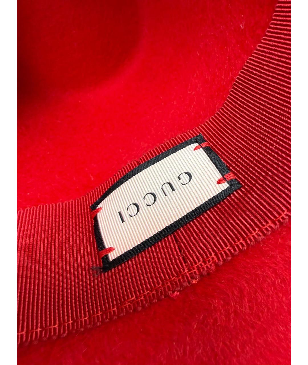 GUCCI Красная шляпа, фото 6