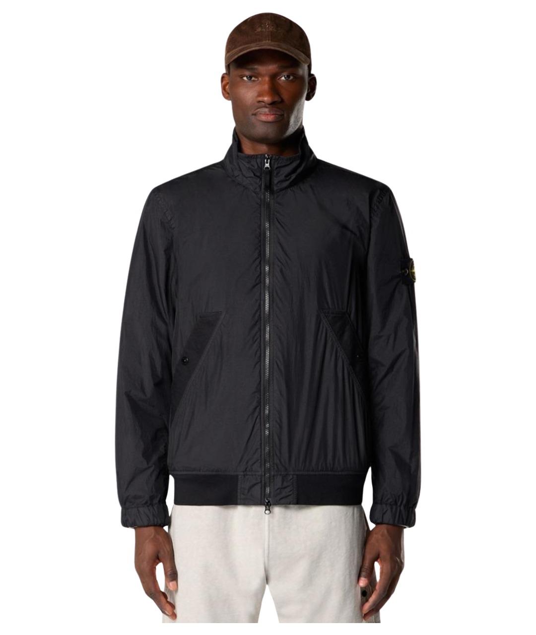 STONE ISLAND Черная полиамидовая куртка, фото 2