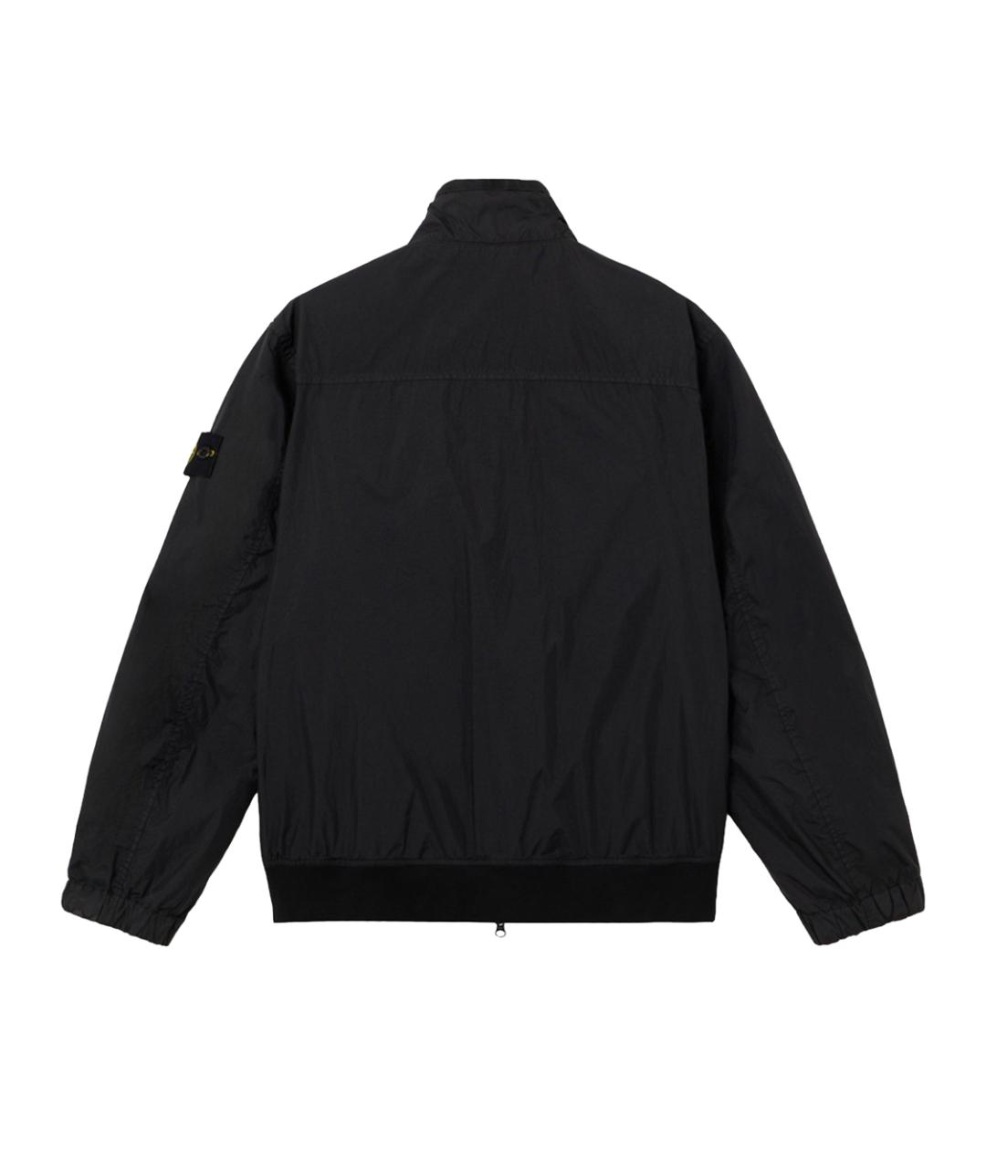 STONE ISLAND Черная полиамидовая куртка, фото 3
