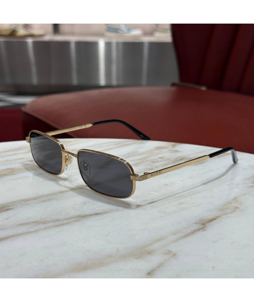 GUCCI Металлические солнцезащитные очки, фото 2