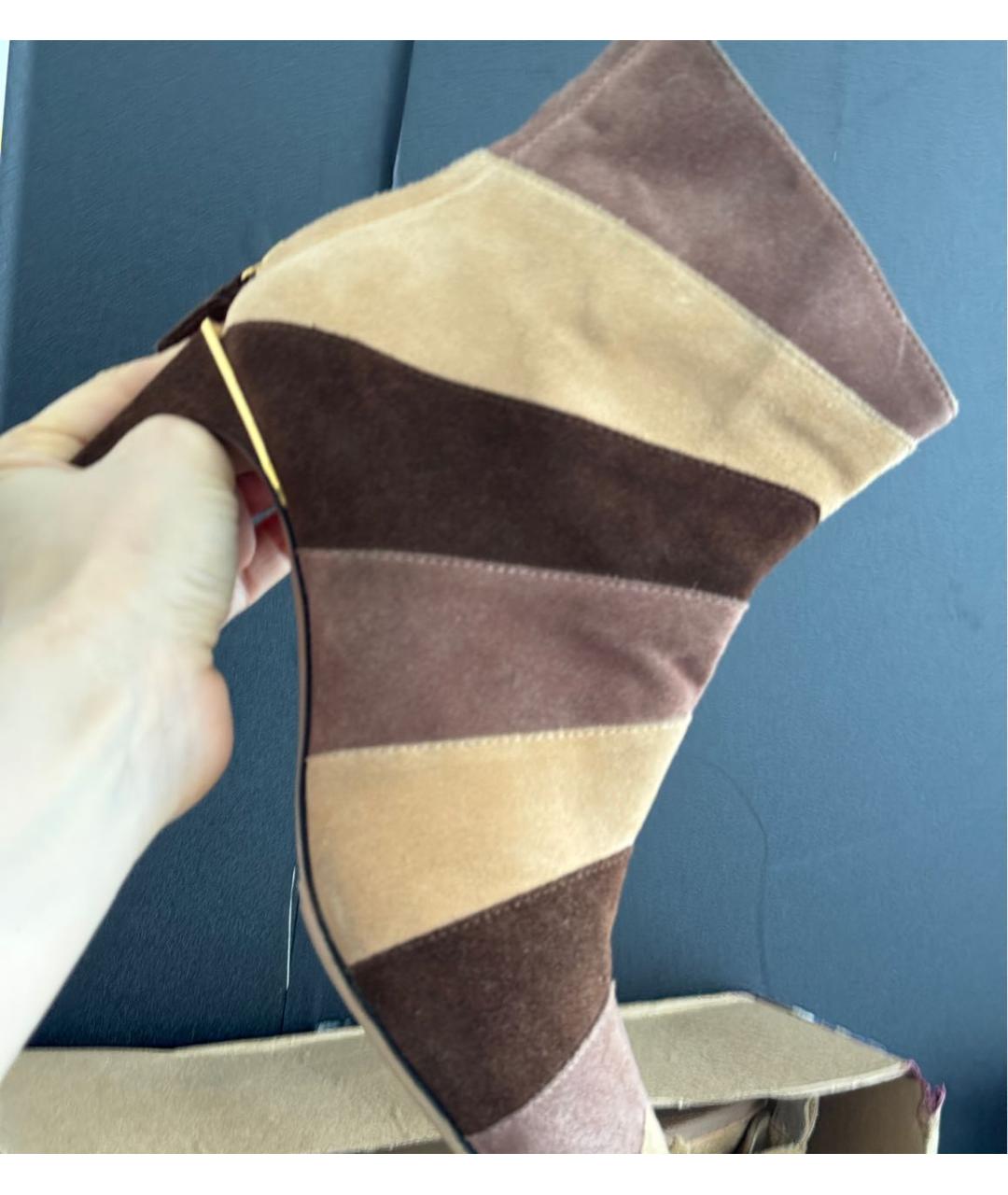 POLLINI Мульти замшевые ботильоны, фото 4