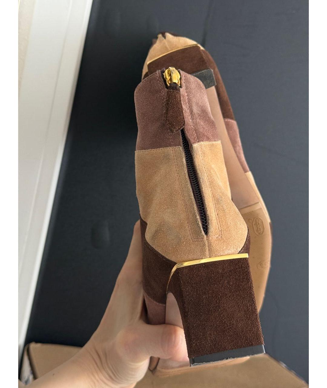 POLLINI Мульти замшевые ботильоны, фото 5