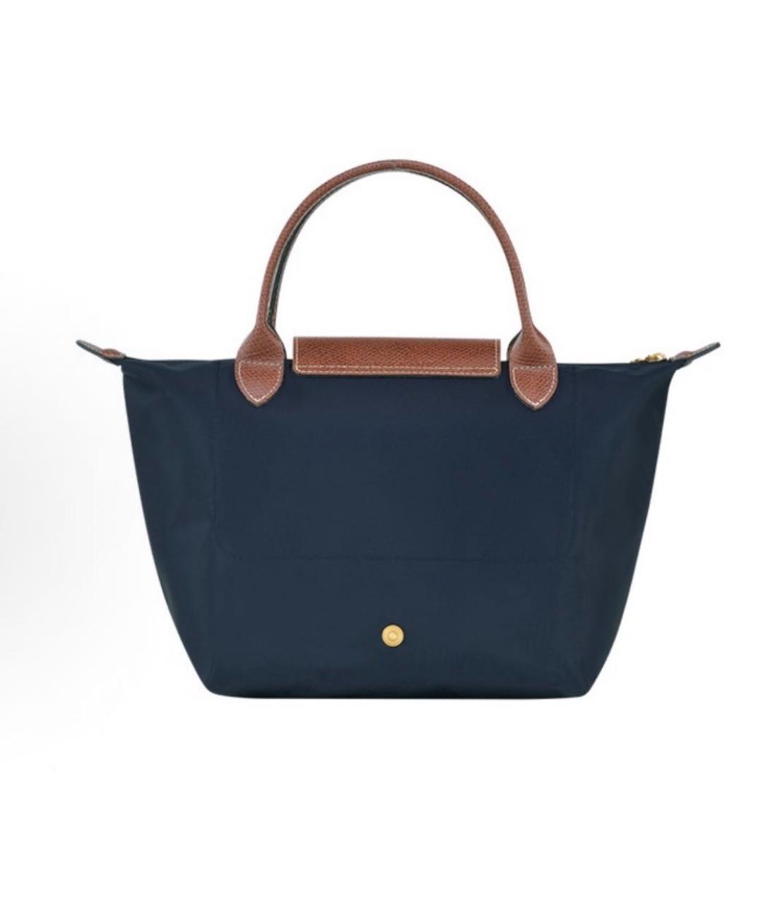 LONGCHAMP Темно-синяя сумка с короткими ручками, фото 4