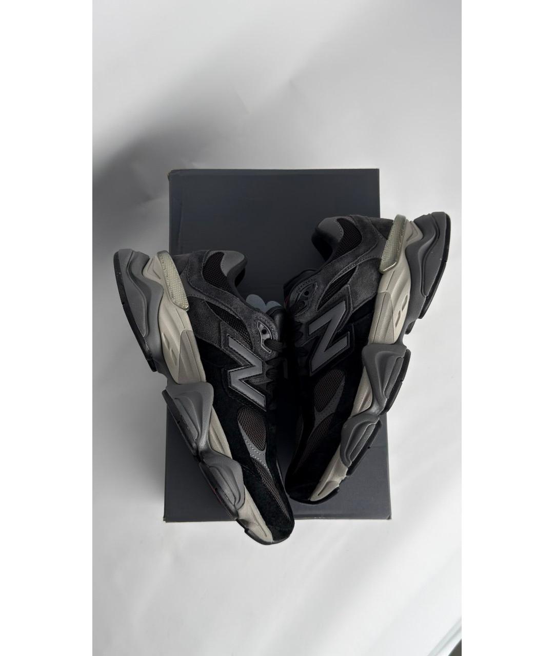 NEW BALANCE Черные замшевые низкие кроссовки / кеды, фото 6