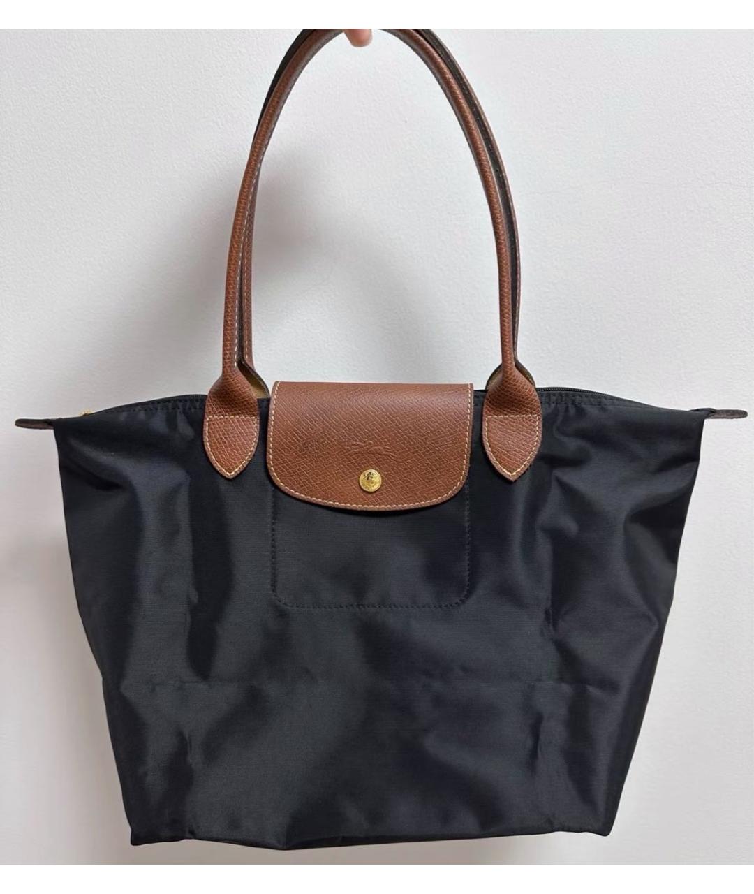 LONGCHAMP Черная сумка тоут, фото 5