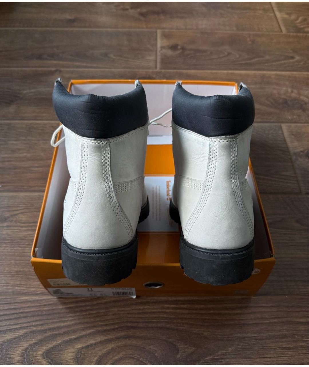 TIMBERLAND Белые нубуковые высокие ботинки, фото 4