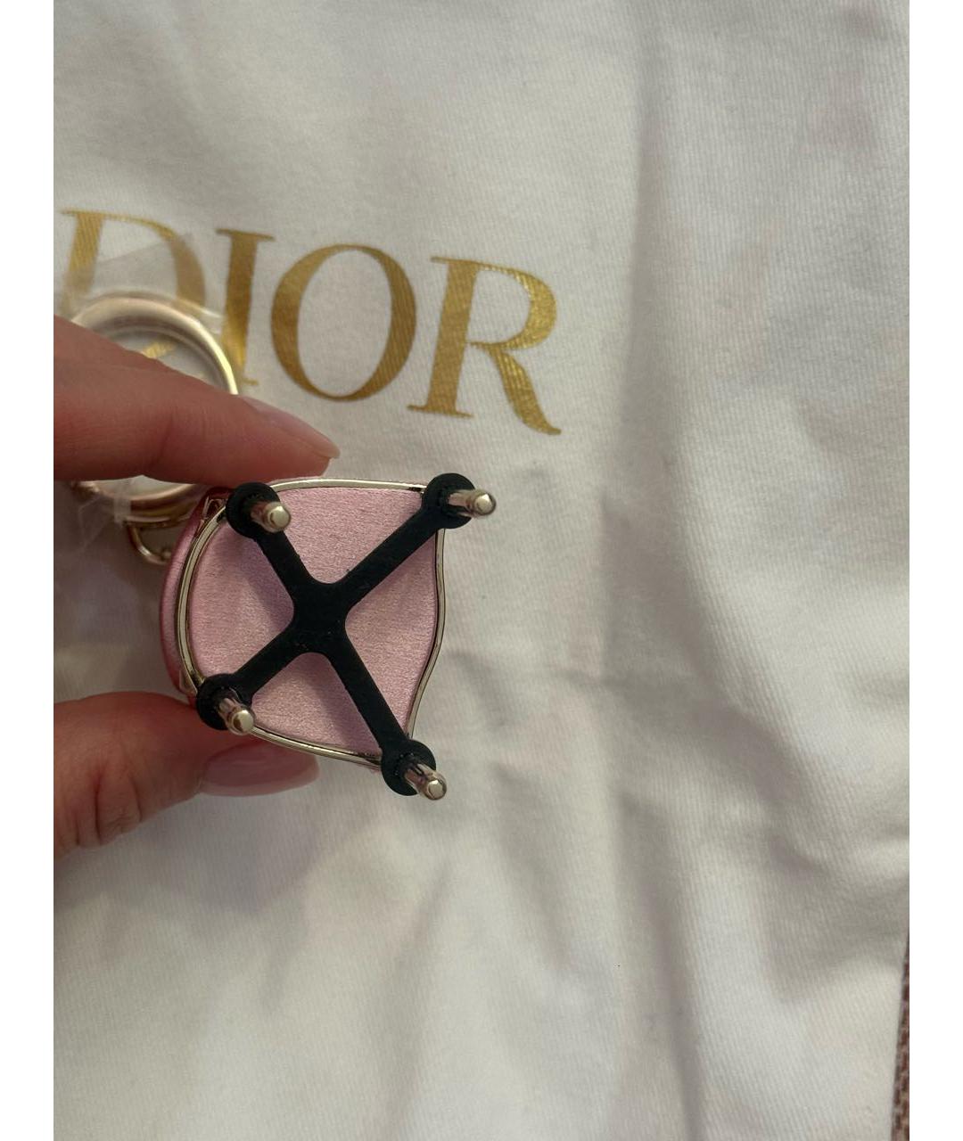 CHRISTIAN DIOR Розовый брелок, фото 3